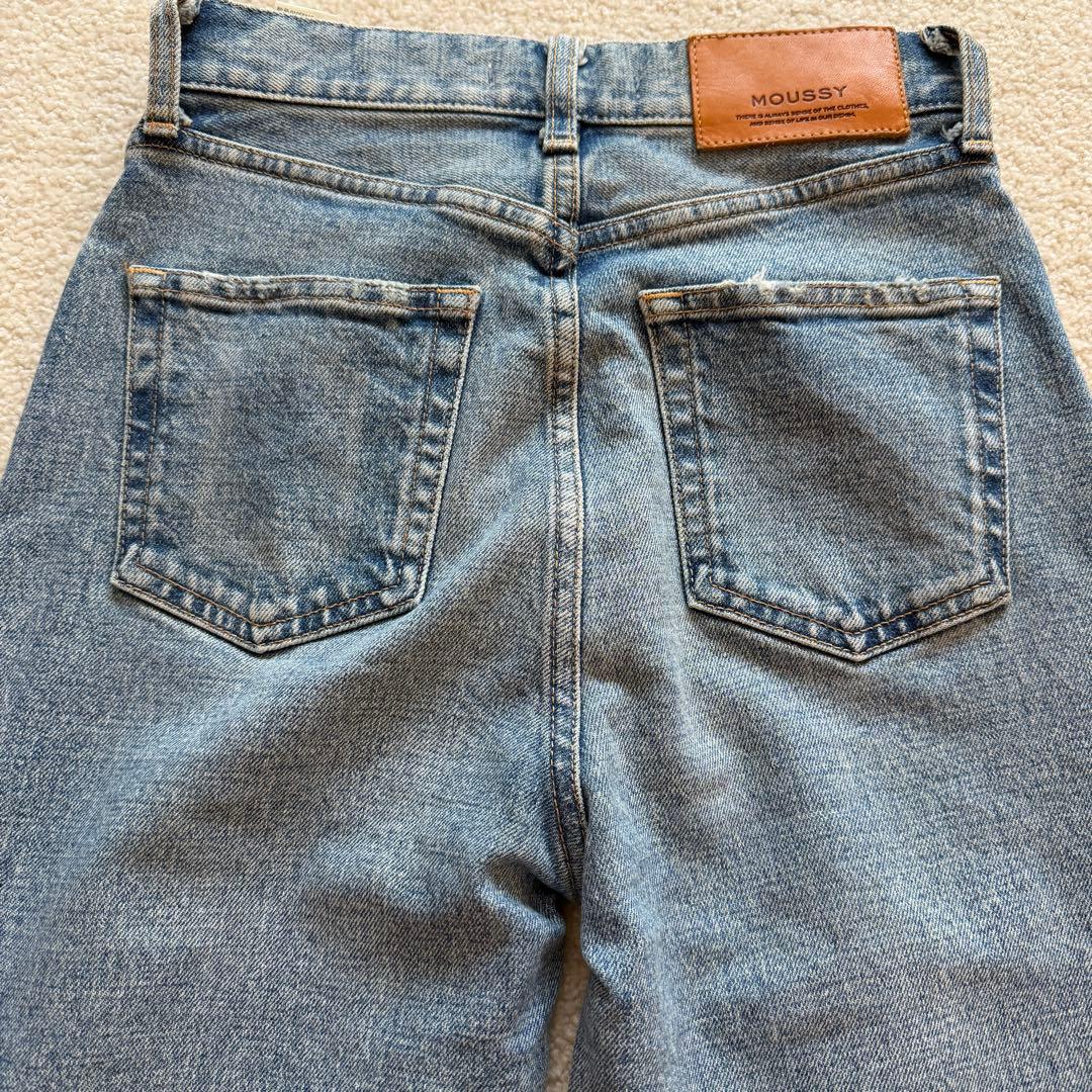 MOUSSY MVS FLARE デニム 24 フレアパンツ ブルー