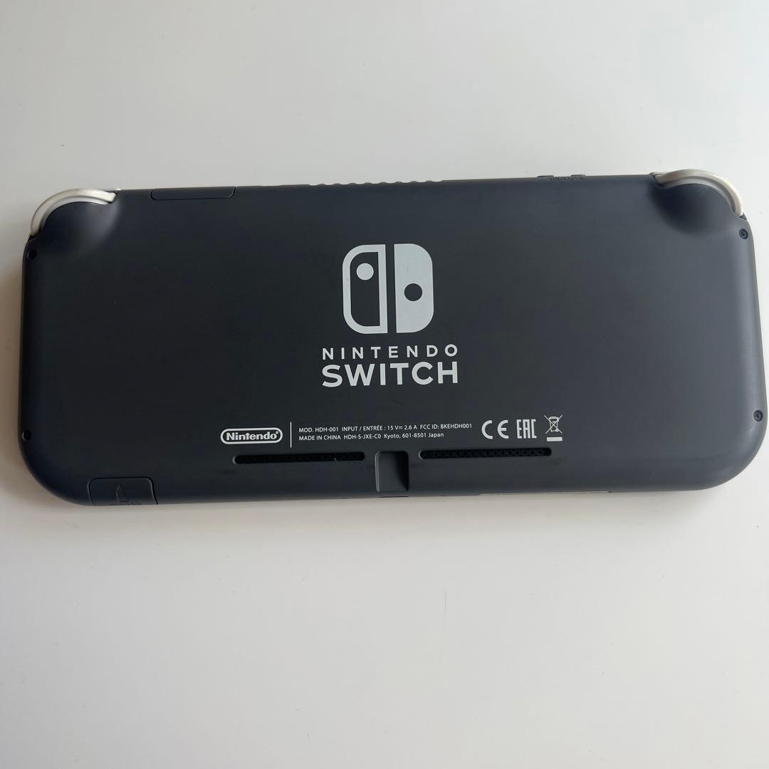 【ジャンク品】Nintendo Switch Lite グレー 本体　アダプタ付