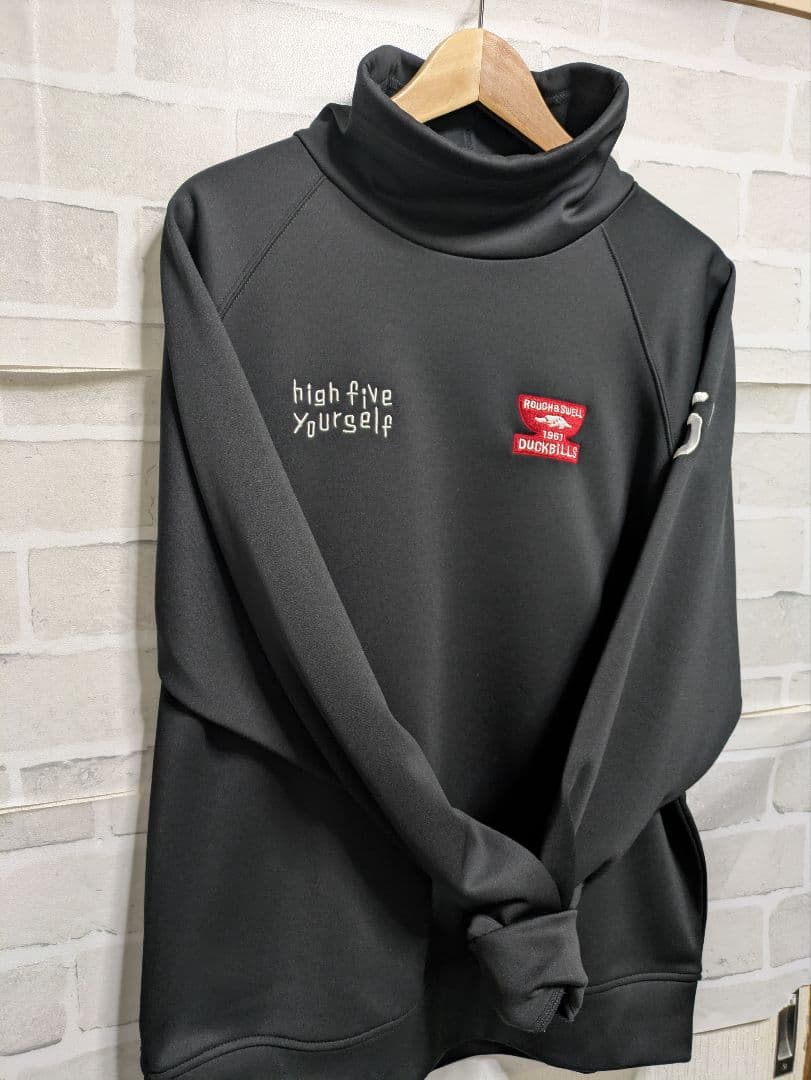 ROUGH＆SWEL GOLF　BLACKＬ　裏起毛　トレーナー　美品