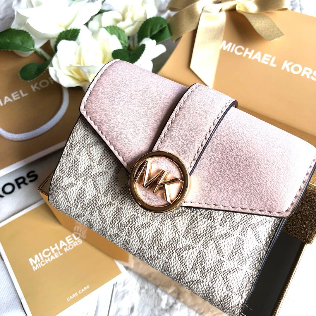 【専用】新品 マイケルコース MICHAEL KORS カメルン ホワイトピンク