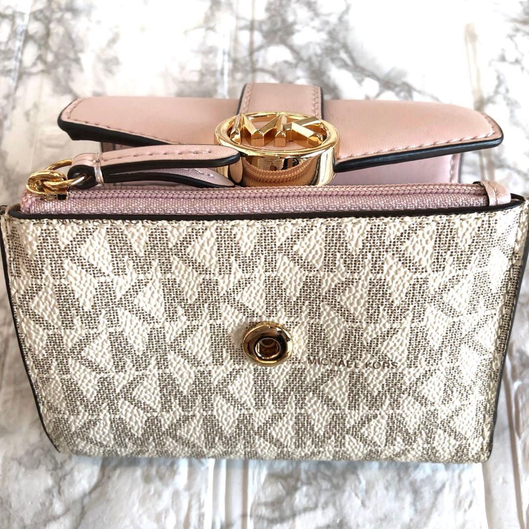【専用】新品 マイケルコース MICHAEL KORS カメルン ホワイトピンク