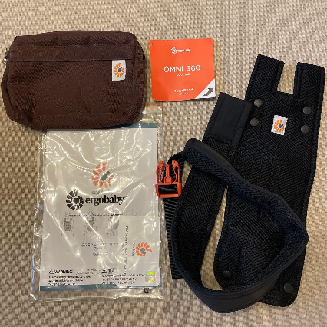 ✨️エルゴベビーOMNI 360人気クールエアメッシュ　ダークブラウン 美品✨️