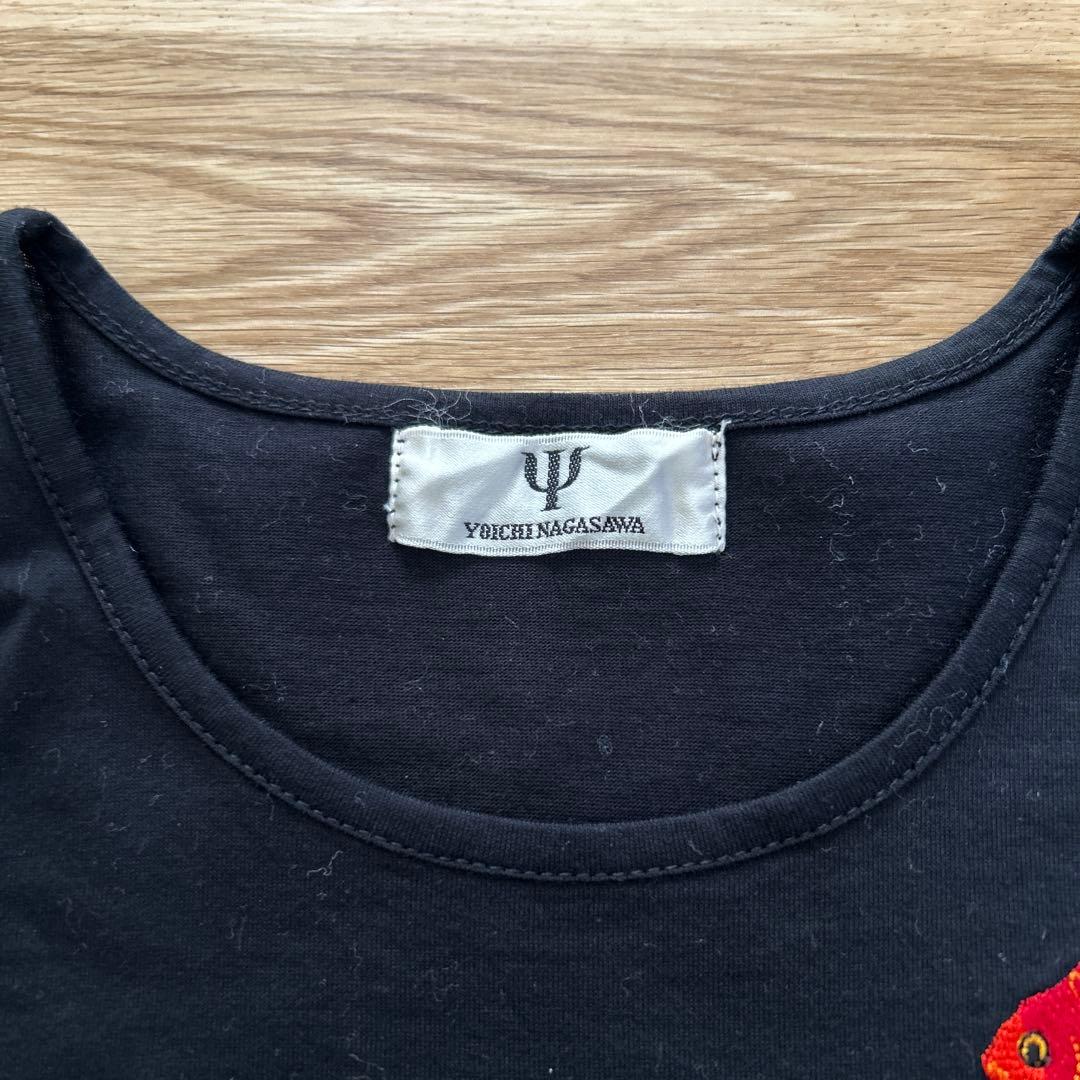 YOICHI NAGASAWA 金魚刺繍 半袖Tシャツ