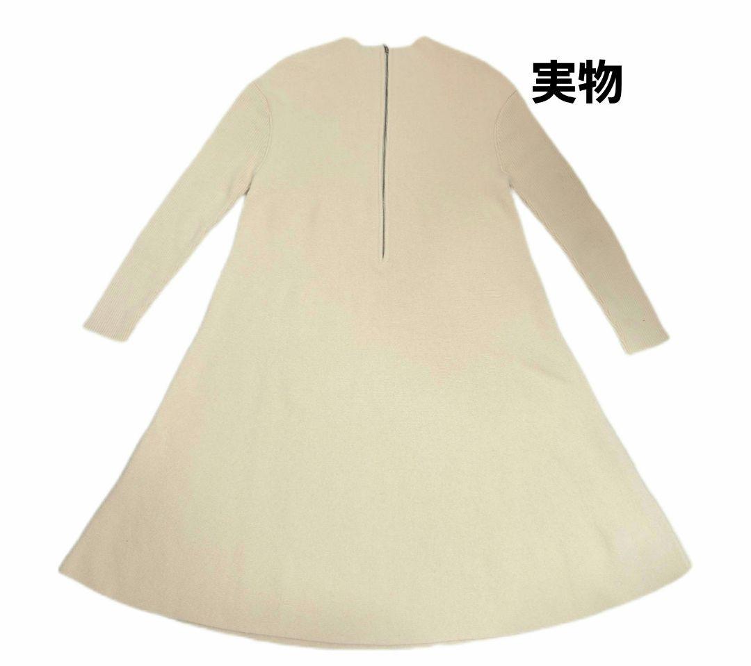 【美品】ADORE ニットワンピース 白 38サイズ