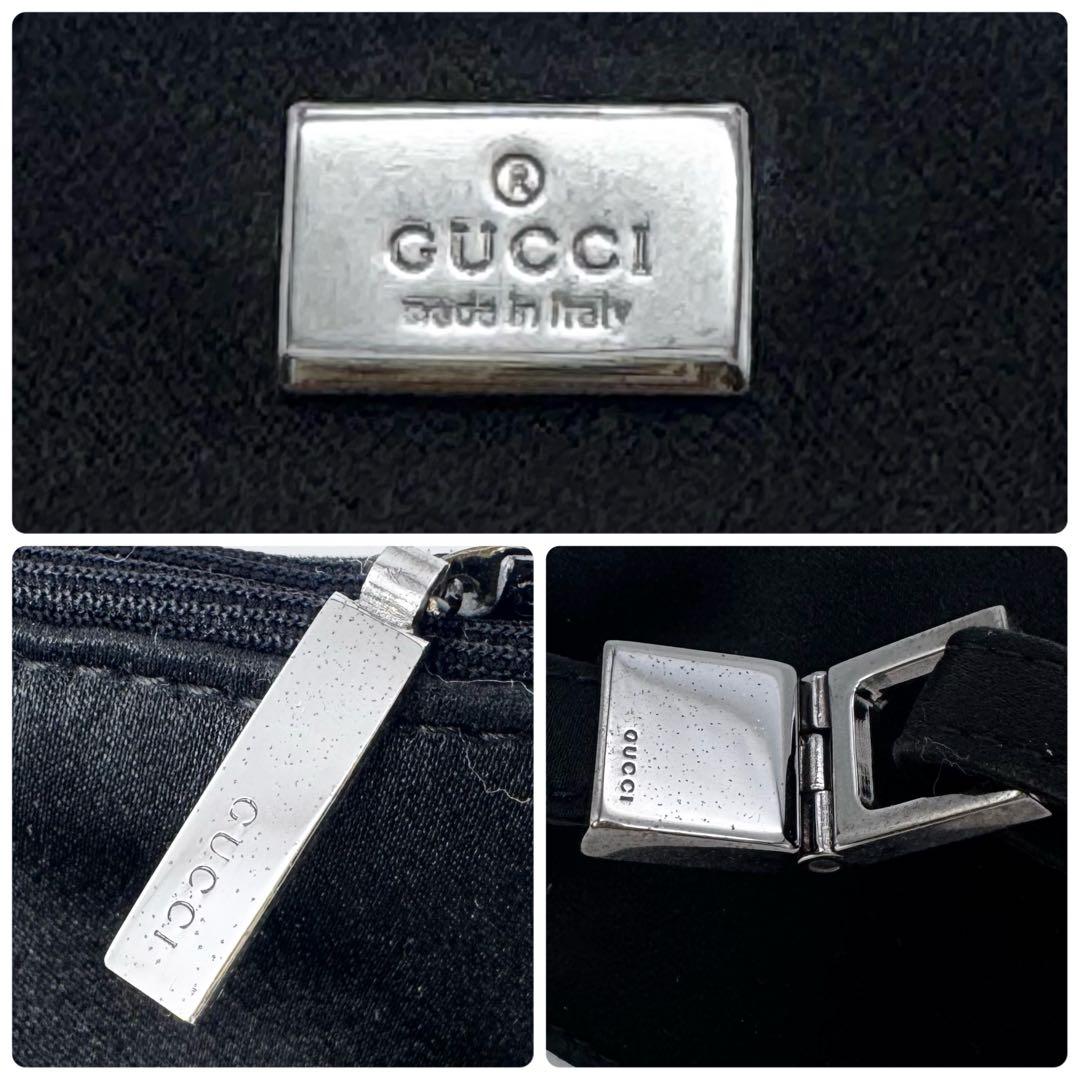 GUCCI グッチ ボディバッグ ウエストバッグ スマホショルダー ブラック