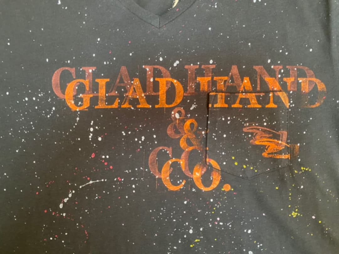 サイン入り 新品！完全一点物 GLAD HAND 限定Tシャツ 伊勢丹