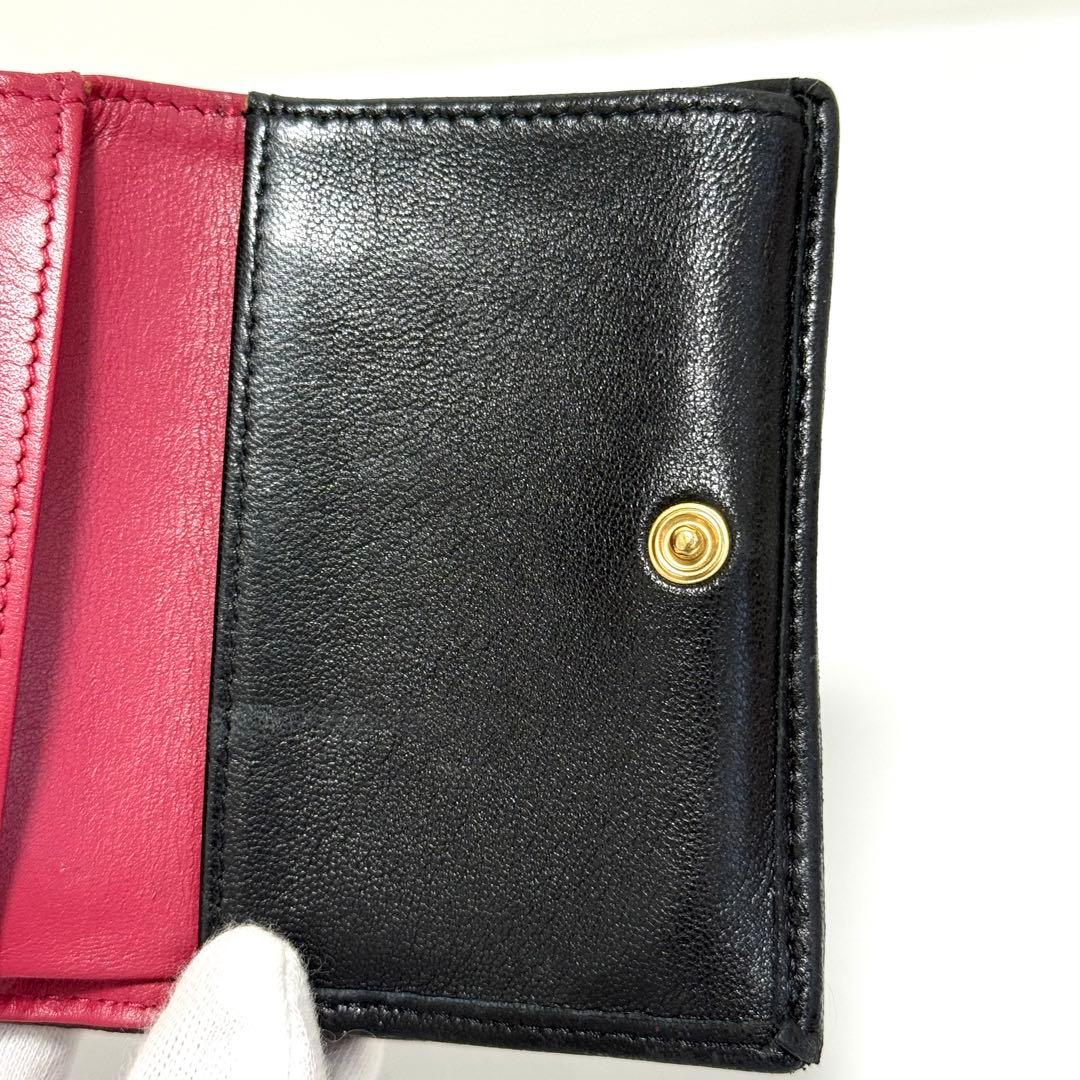 シャネル 折り財布 ミニ財布 シャネル19 ブラック 黒 ココマーク マトラッセ