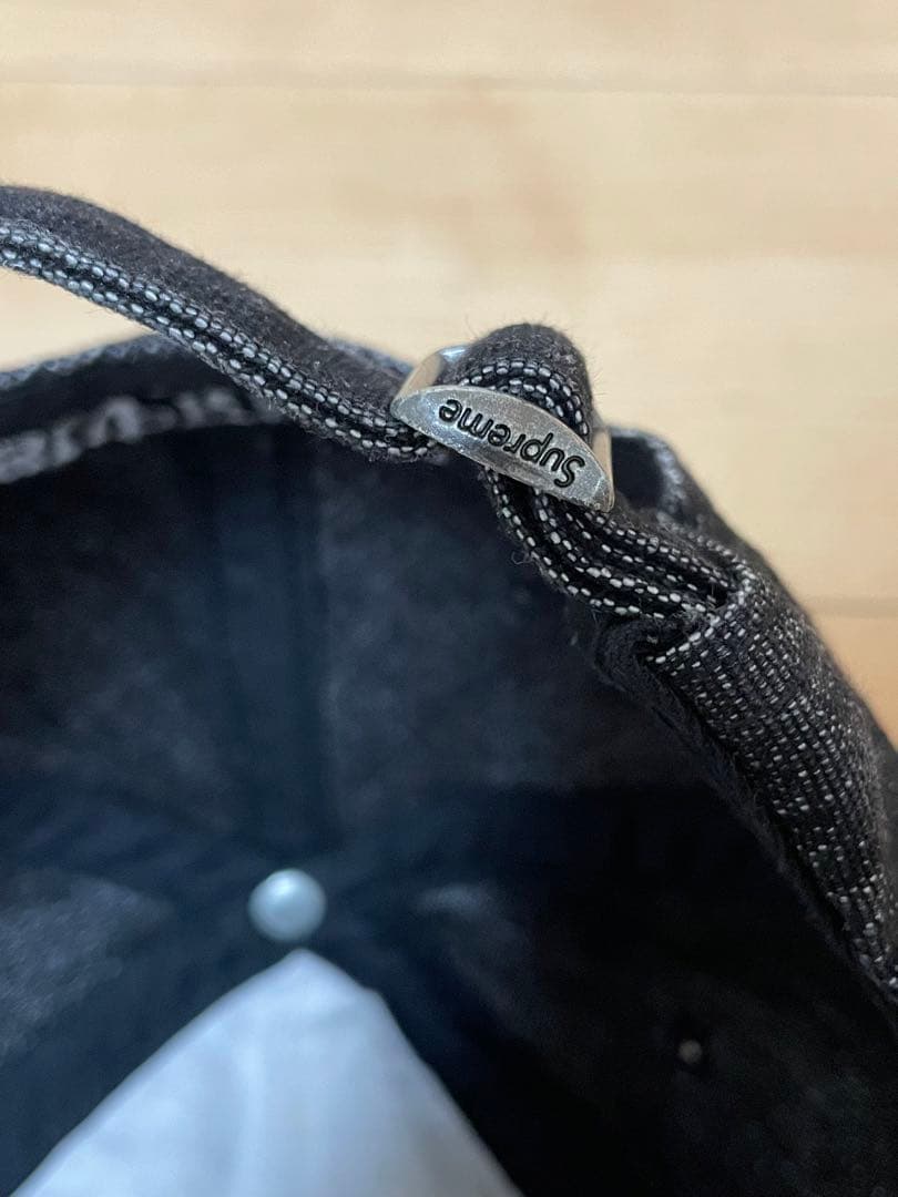 Supreme Cordura Denim S Logo 6-Panel 黒