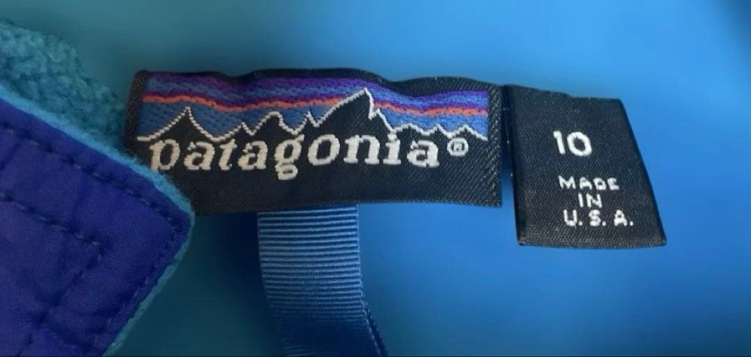 古*割様 USA製 Patagonia シェルドシンチラジャケット サイズ10(