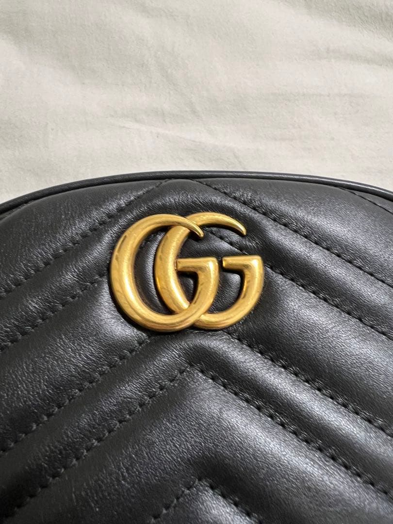 ★本日3/12限定値下げ★ 正規品　美品GUCCI GGマーモント　ベルトバッグ