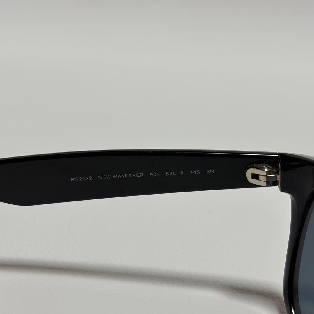 レイバン RB2132 NEW WAYFARER 黒 58 度入り ケース付