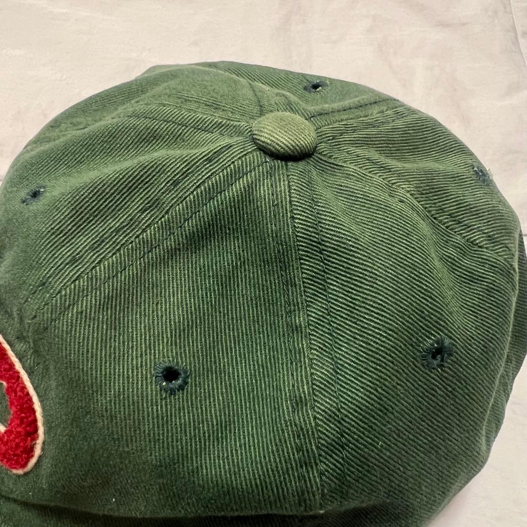 POLO SPORT ストラップコットンCAP グリーン 90s 激レア 星条旗