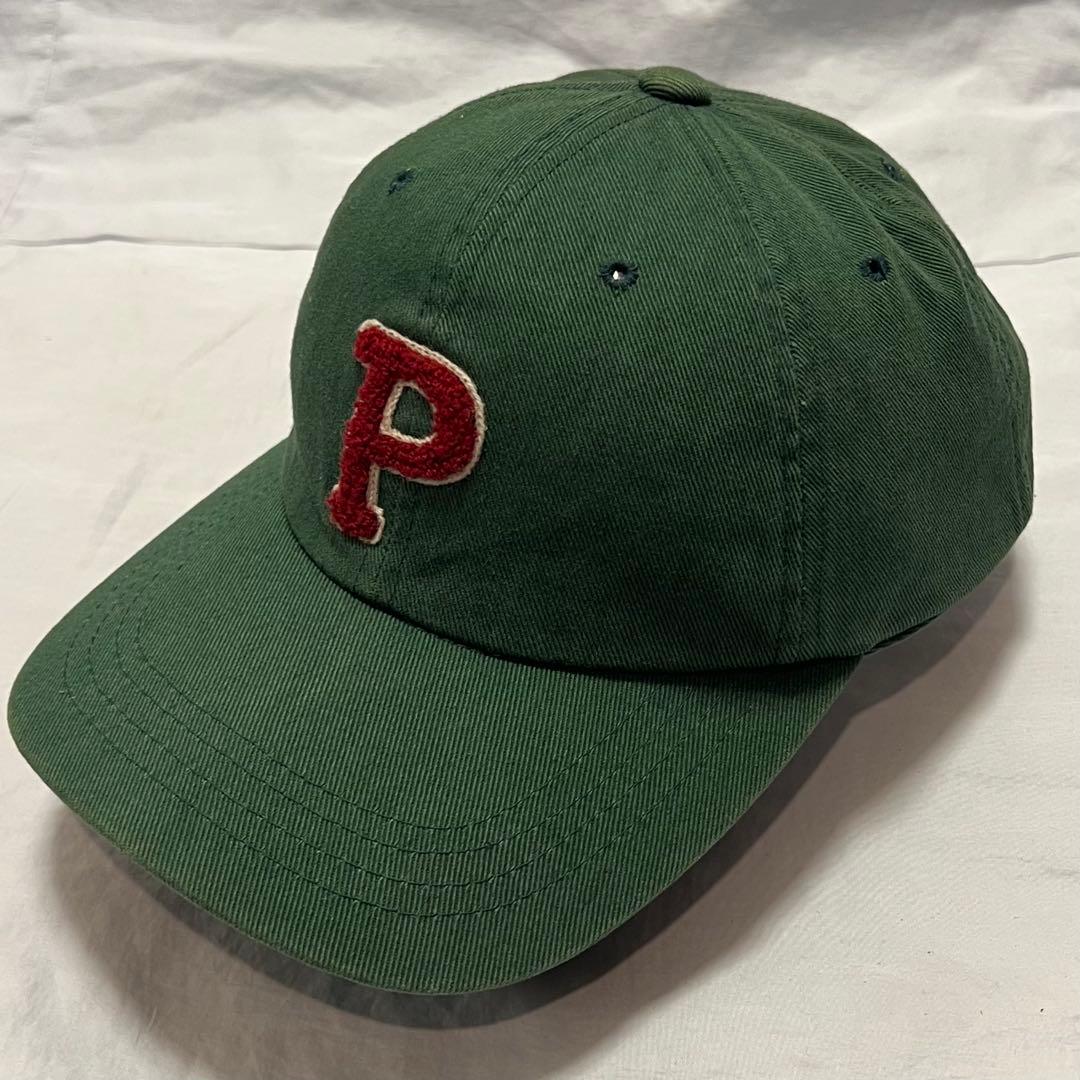 POLO SPORT ストラップコットンCAP グリーン 90s 激レア 星条旗