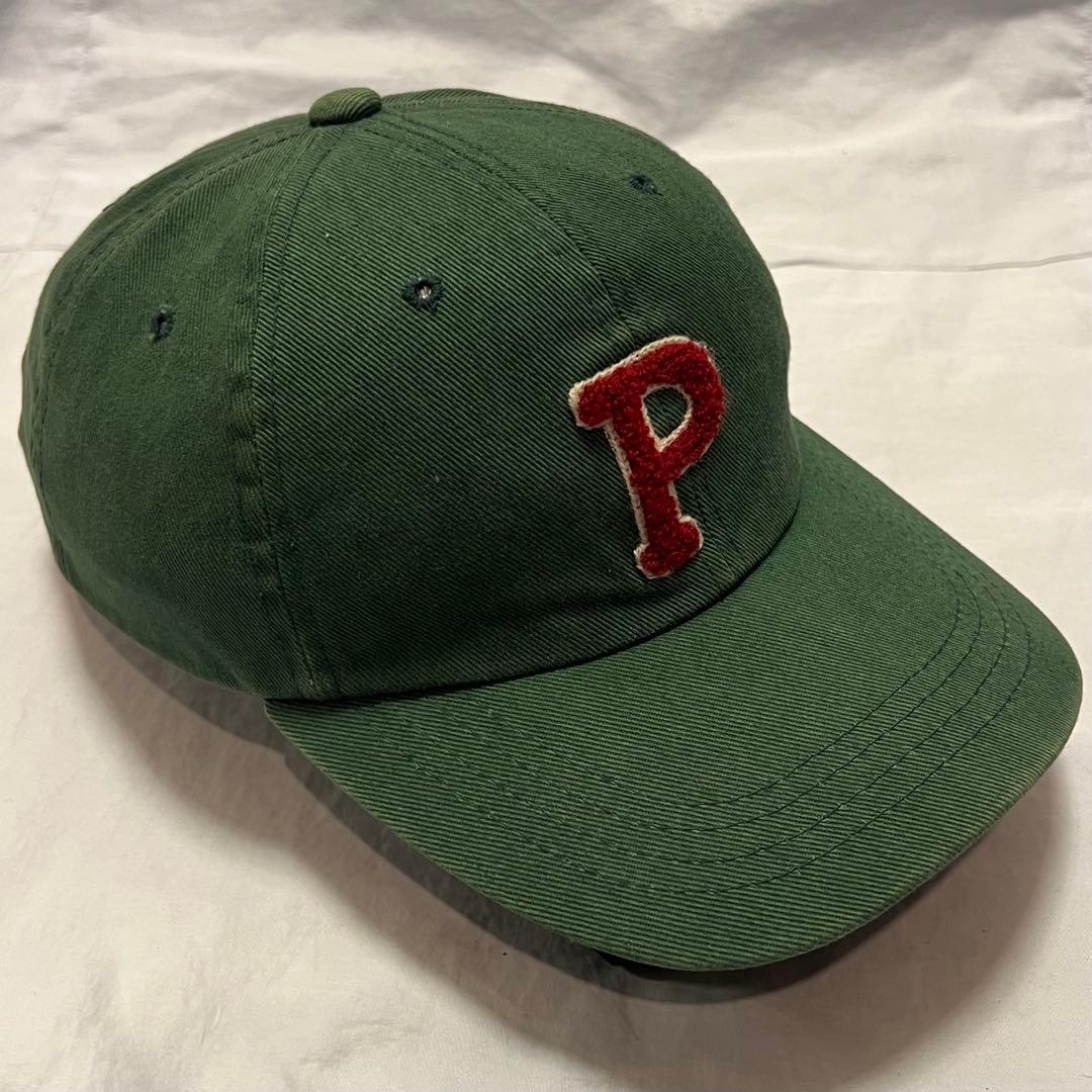 POLO SPORT ストラップコットンCAP グリーン 90s 激レア 星条旗