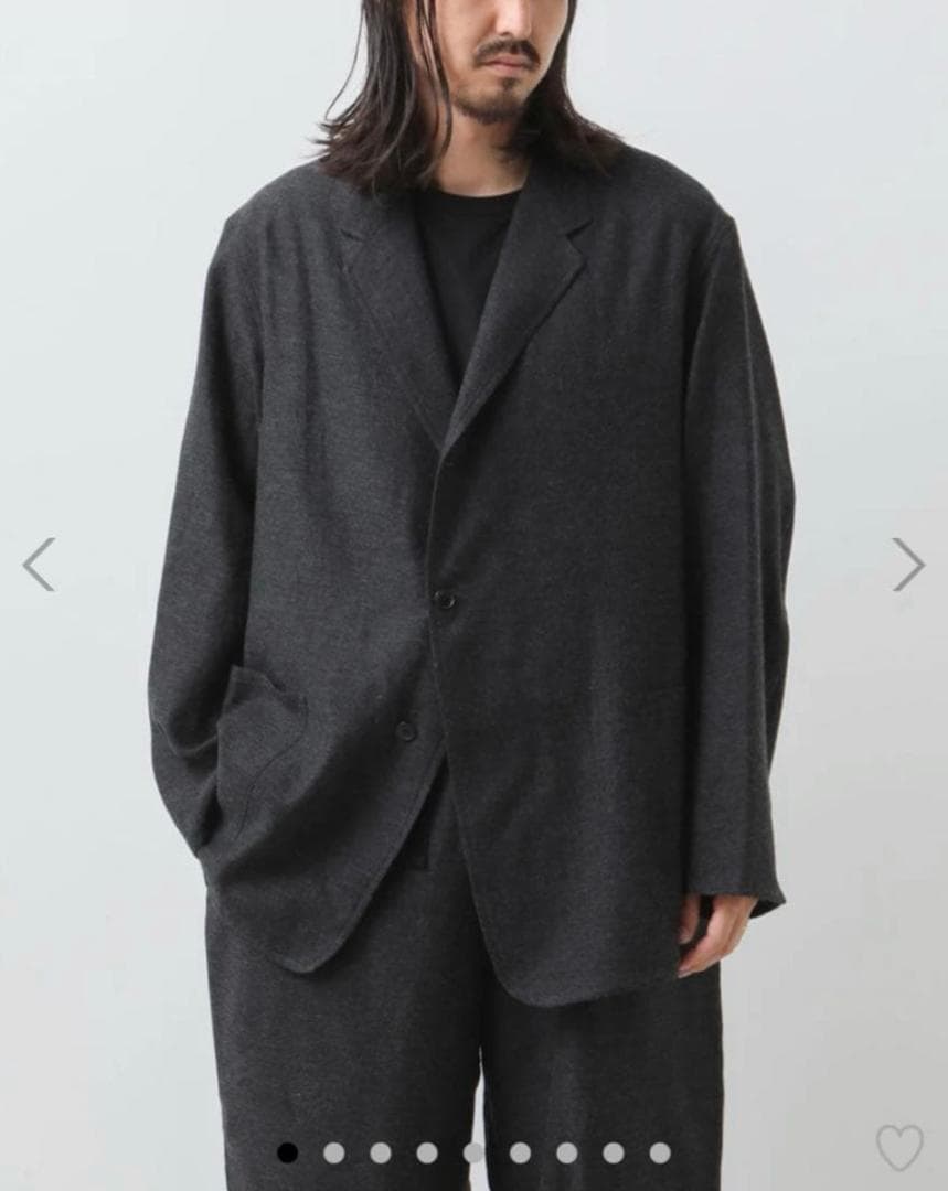 COMOLI24AWカシミヤシルクジャケット&ドローストリングパンツセットアップ