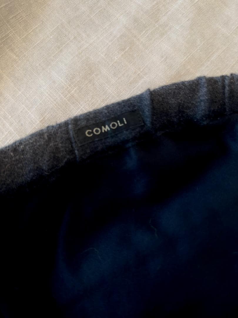 COMOLI24AWカシミヤシルクジャケット&ドローストリングパンツセットアップ