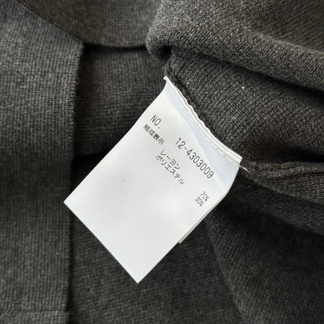 24AW プラステ レーヨンブレンドニットダブルジャケット グレー M