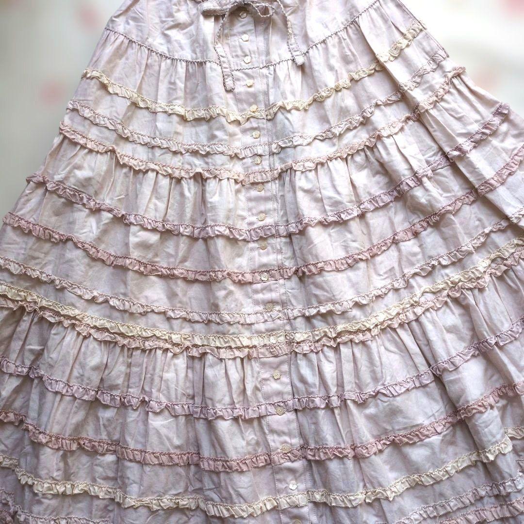 新品 ピンクハウス♥グラデーションピコフリルスカート