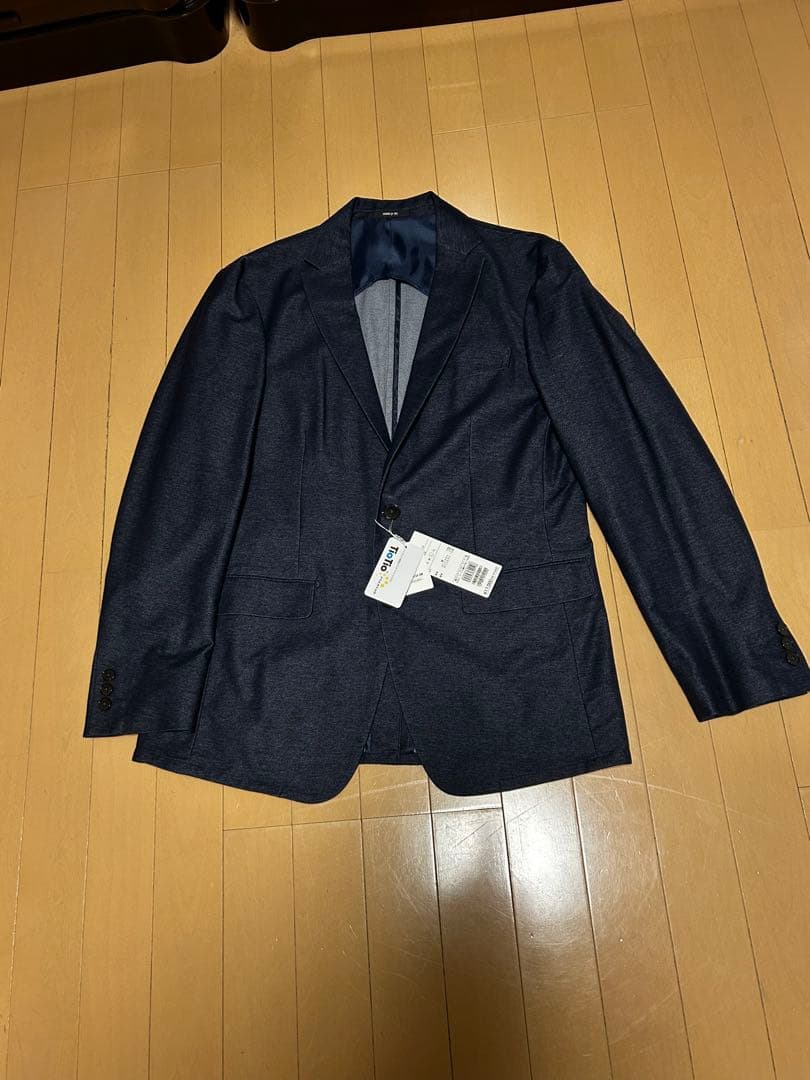 新品　COMME CA ISM ダークブルー（デニム様） ブレザー &パンツ