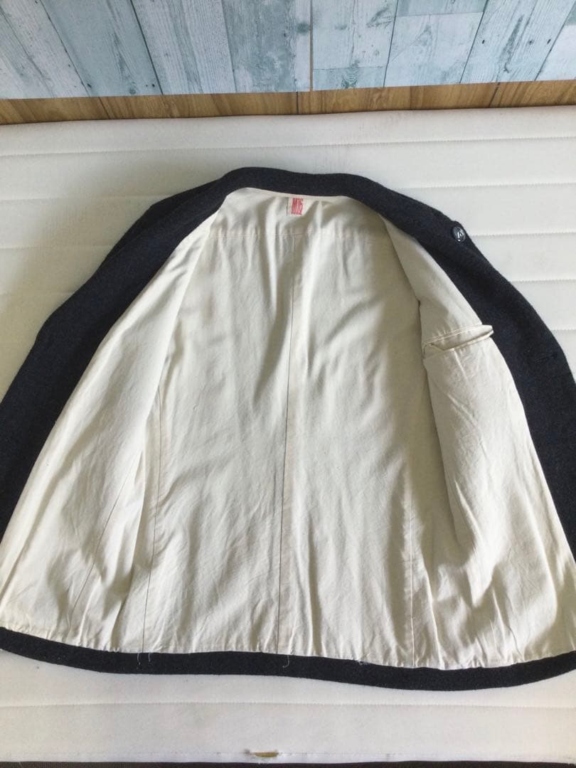 【レア美品】M-sixteen inc ウールジャケット　本革パッチ　Lサイズ