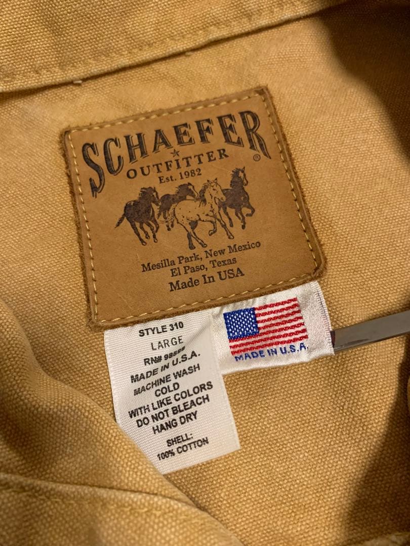 Schaefer シェーファー カバーオール ジャケット Lサイズ USA製