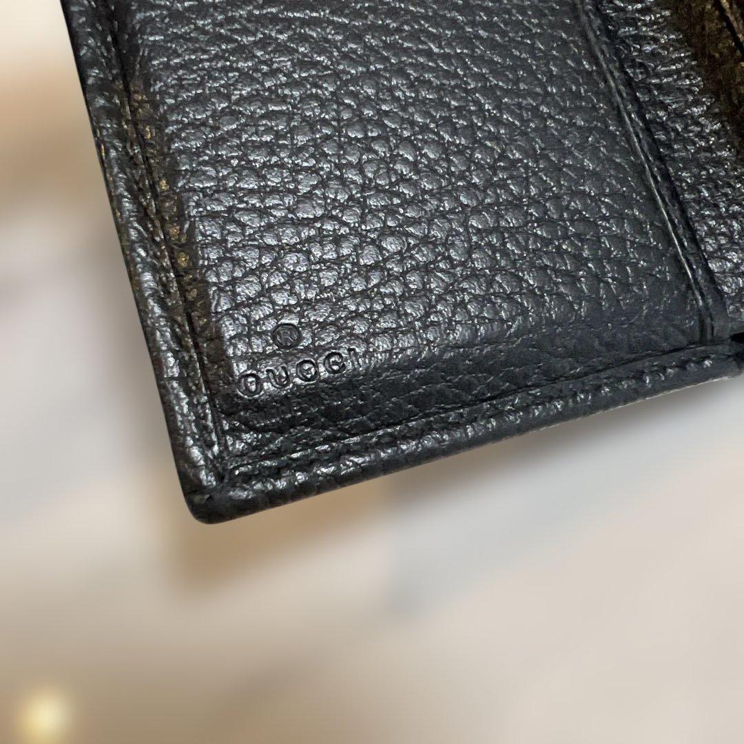 GUCCI 三つ折り財布　ブラック