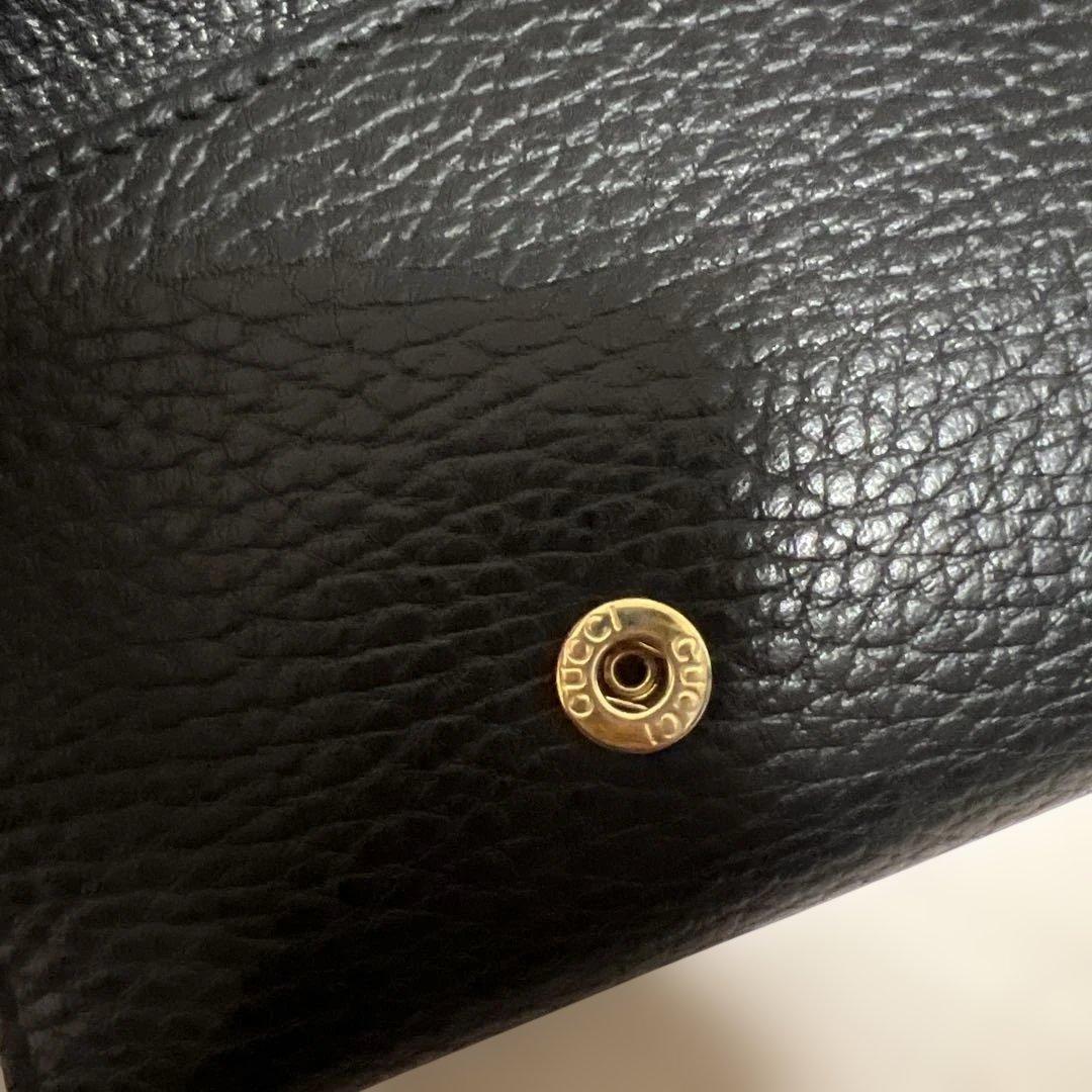 GUCCI 三つ折り財布　ブラック