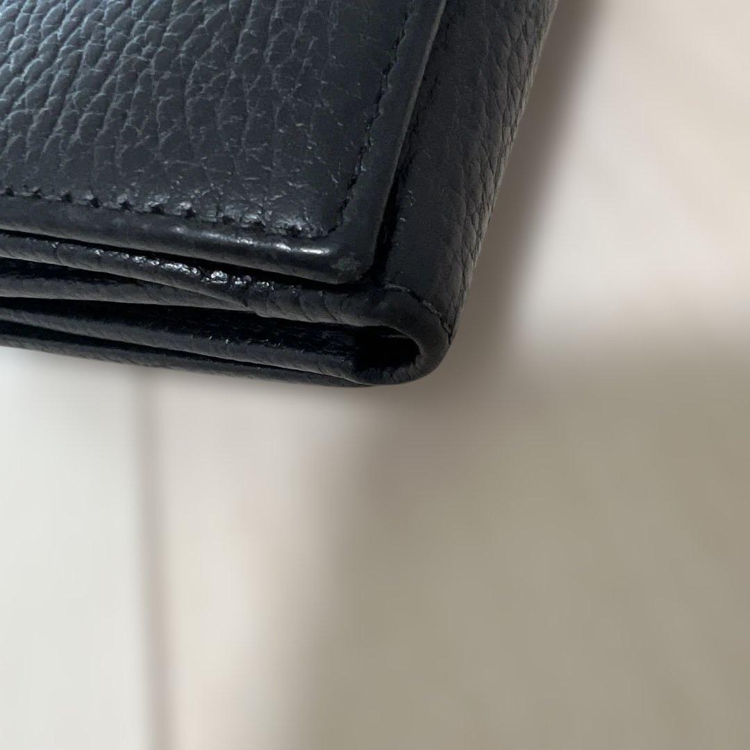 GUCCI 三つ折り財布　ブラック