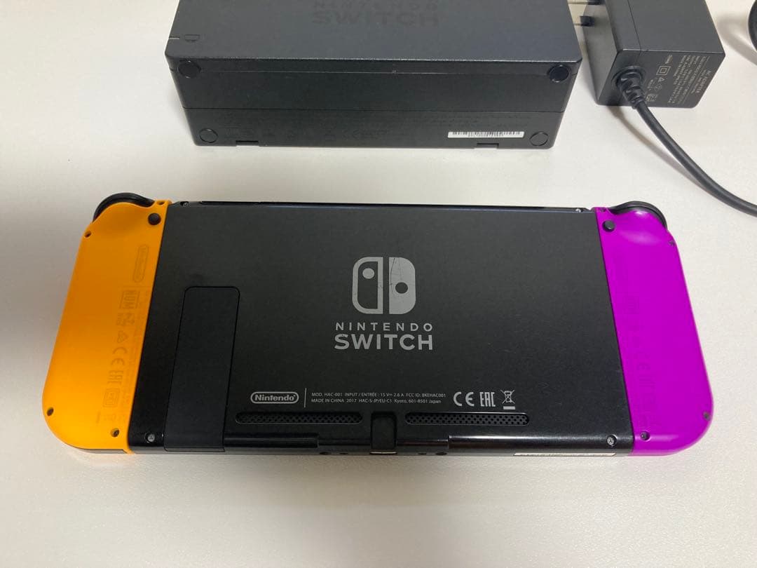Nintendo Switch 本体 ジョイコン ドッグ 充電機付き 難あり