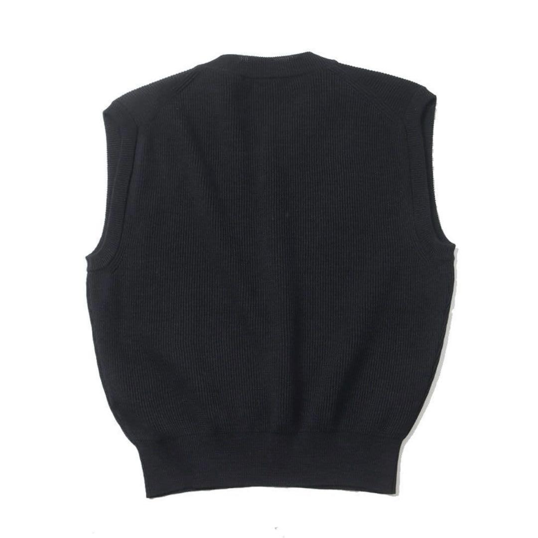 AURALEE FLAT YARN RIB KNIT VEST 完売品