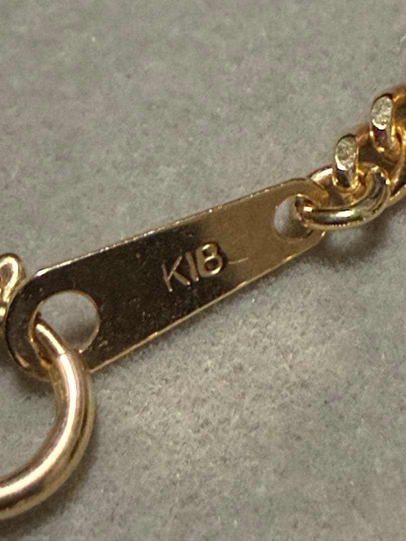 K18YG喜平ネック（2面） 10.7g 42cm