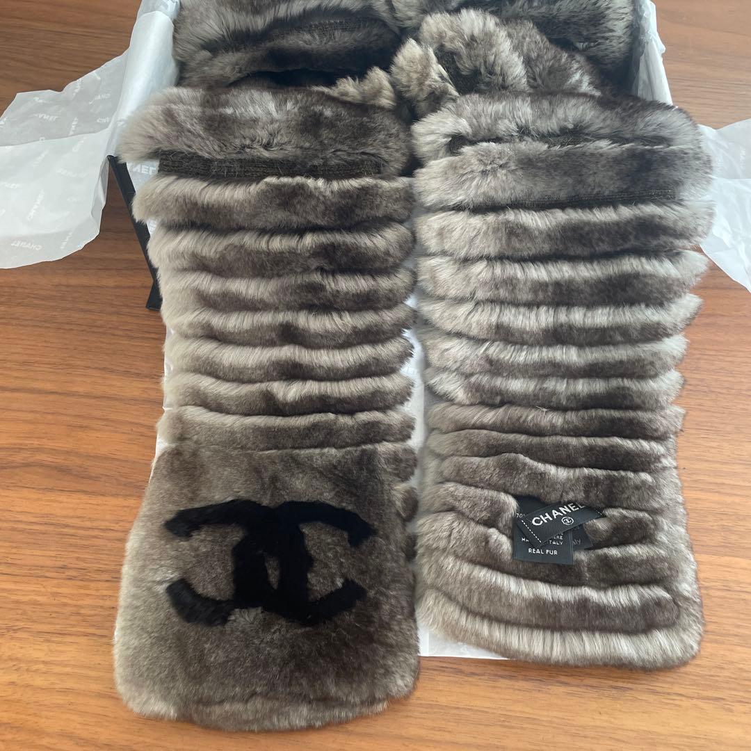 CHANEL オリラグ　ファーマフラー