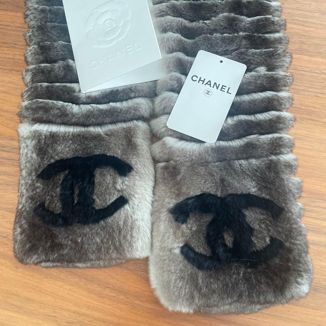 CHANEL オリラグ　ファーマフラー