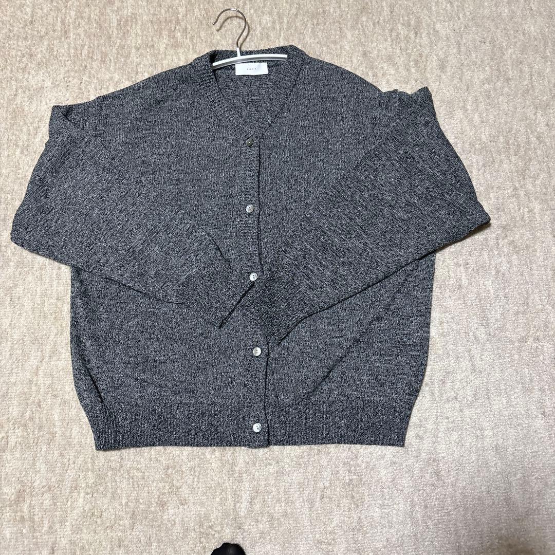 【美品】かぐれ　ドライコットンVネックカーディガン