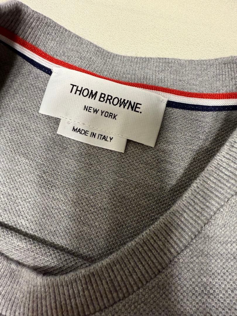 THOM BROWNE グレー Tシャツ　サイズ1 半袖　トムブラウン