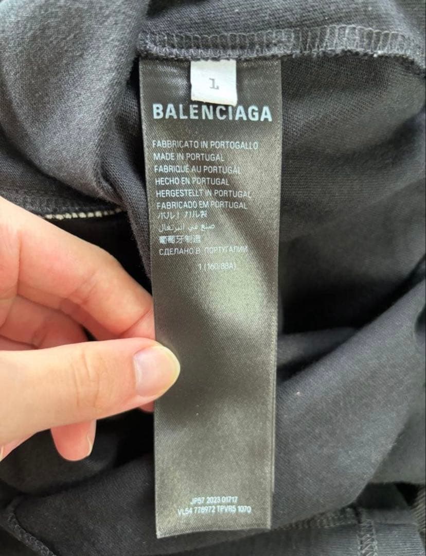 最終値下げ balenciaga TOKYO ブラック 長袖Tシャツ
