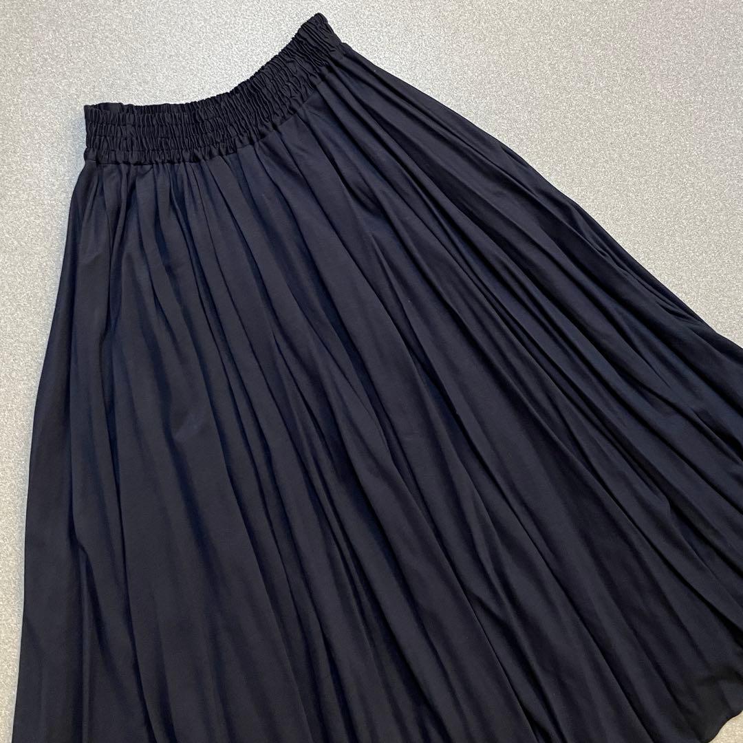 【新品✨22年モデル】ebure ボリュームギャザースカート マキシ丈 エブール
