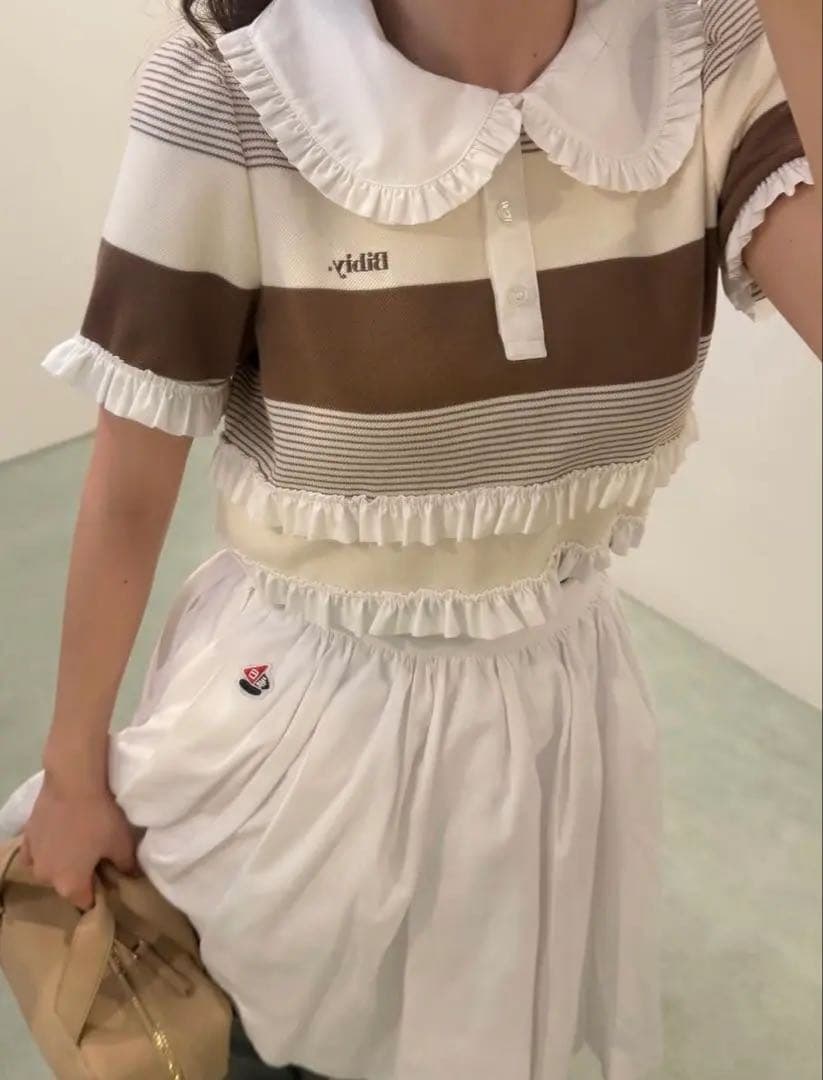 【ポップアップ限定】Bibiy 正規品 JAMIE FRILL TOP