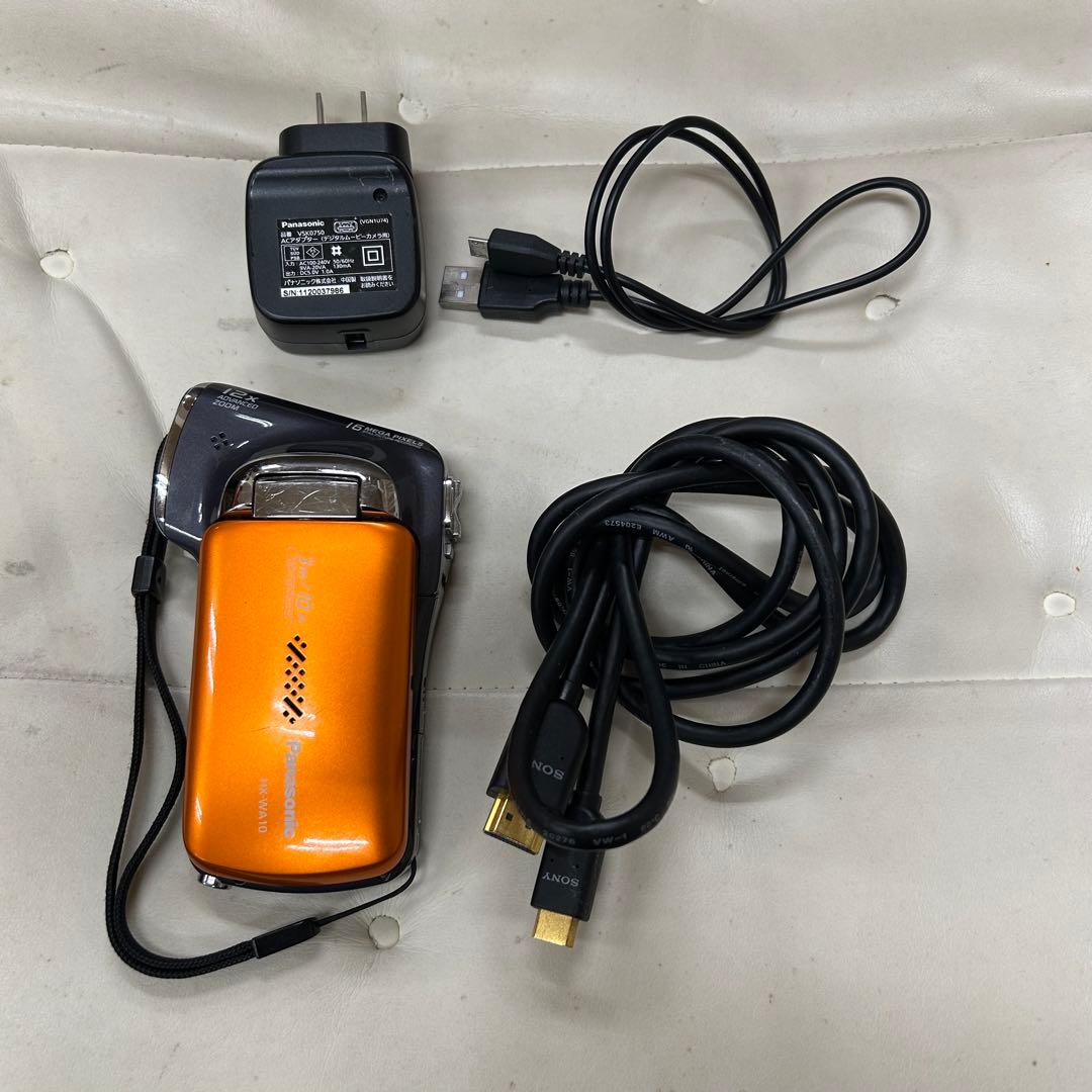 Panasonic HX-WA10 オレンジ ビデオカメラ本体