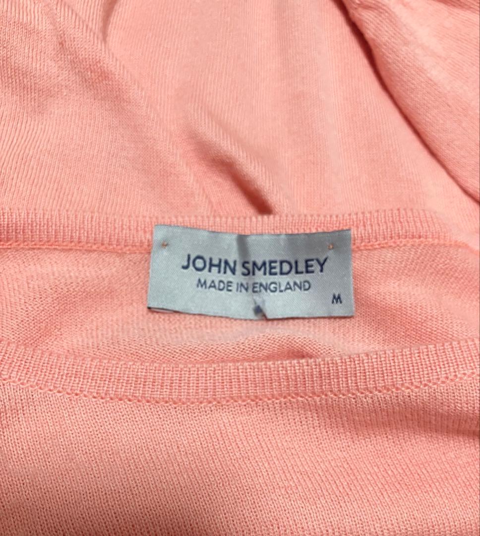 JOHN SMEDLEYジョンスメドレー半袖ニットTシャツ　Mサイズ　送料無料)