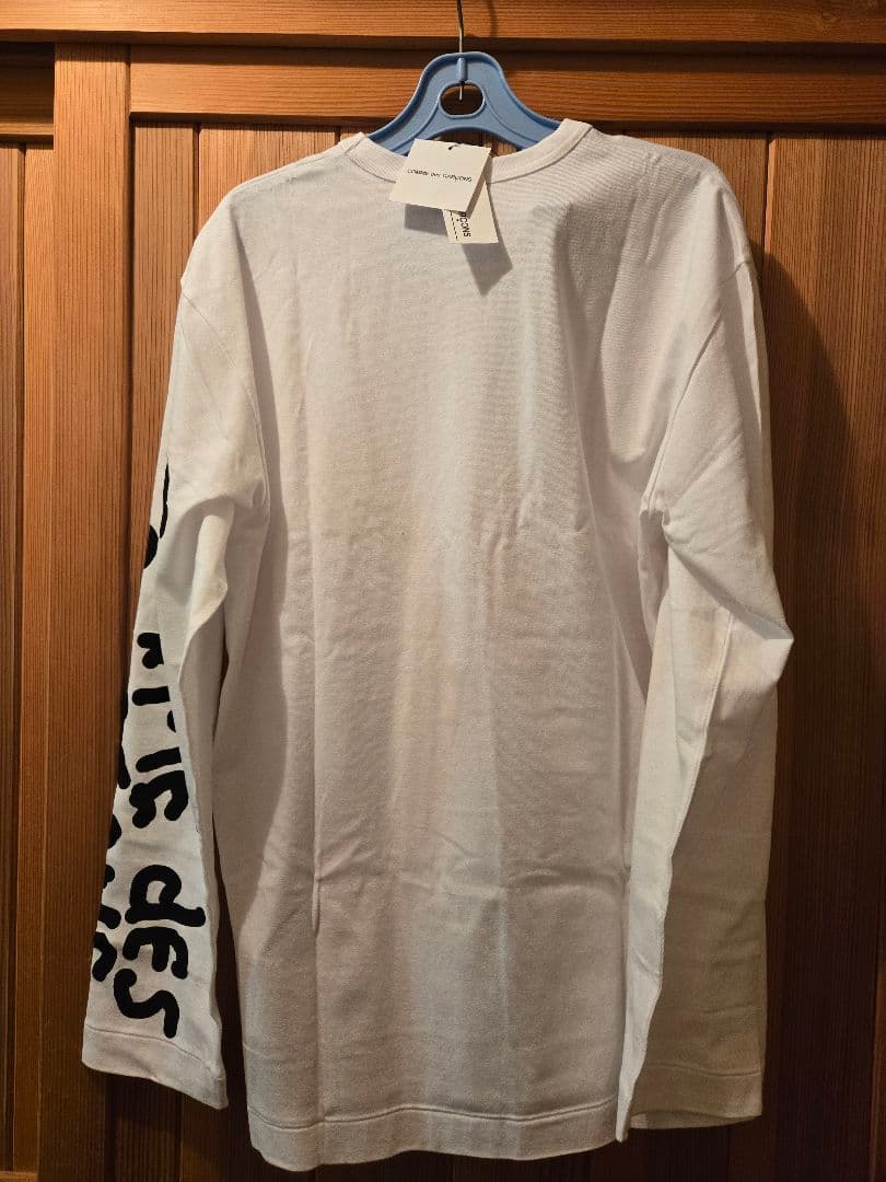 COMME des GARÇONS XL ホワイト長袖Tシャツ