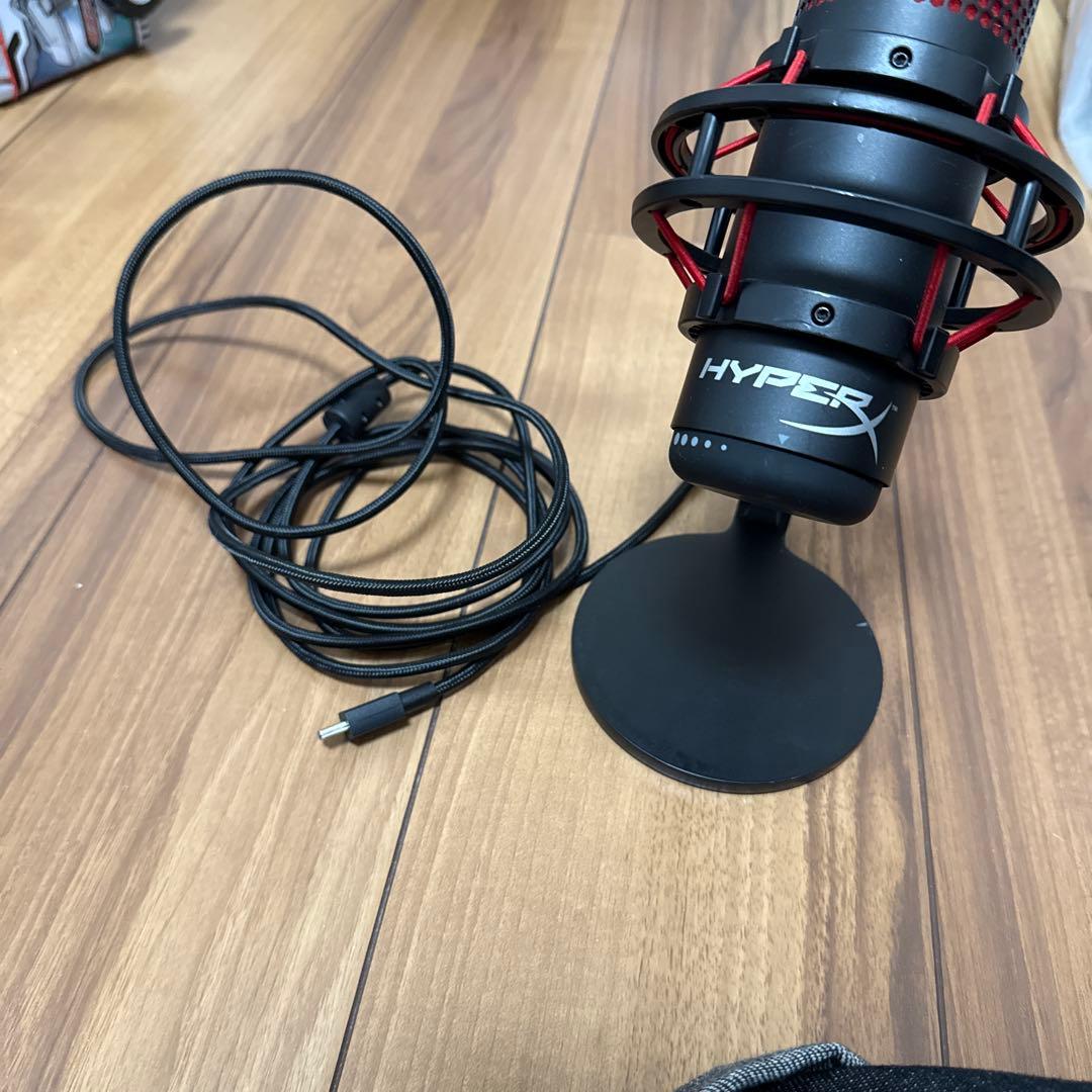 HYPERX コンデンサーマイク 黒と赤 DPMJmp