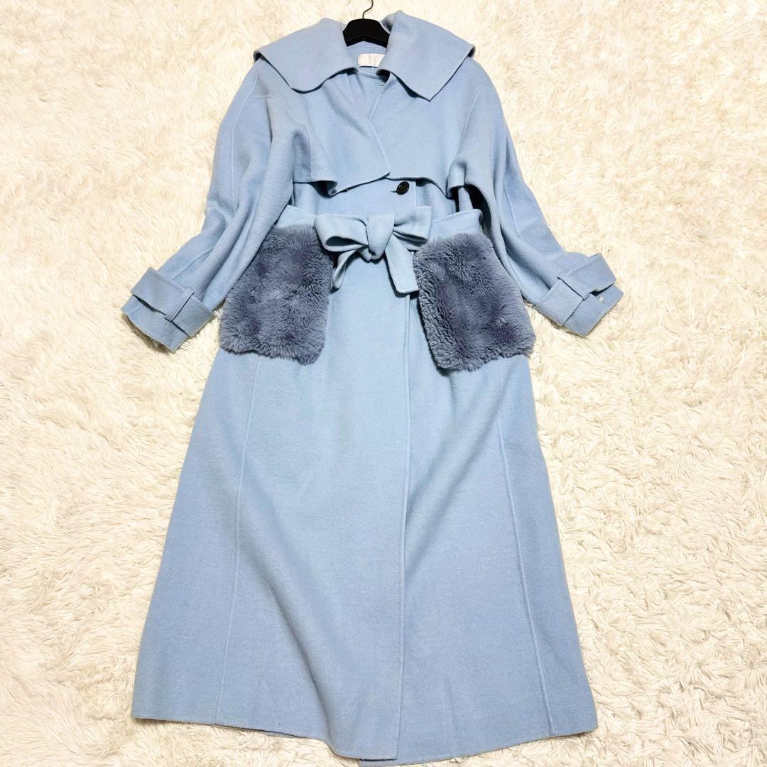 現行！ 美品✨ セルフォード 3way ウールリバートレンチコート ベルト付