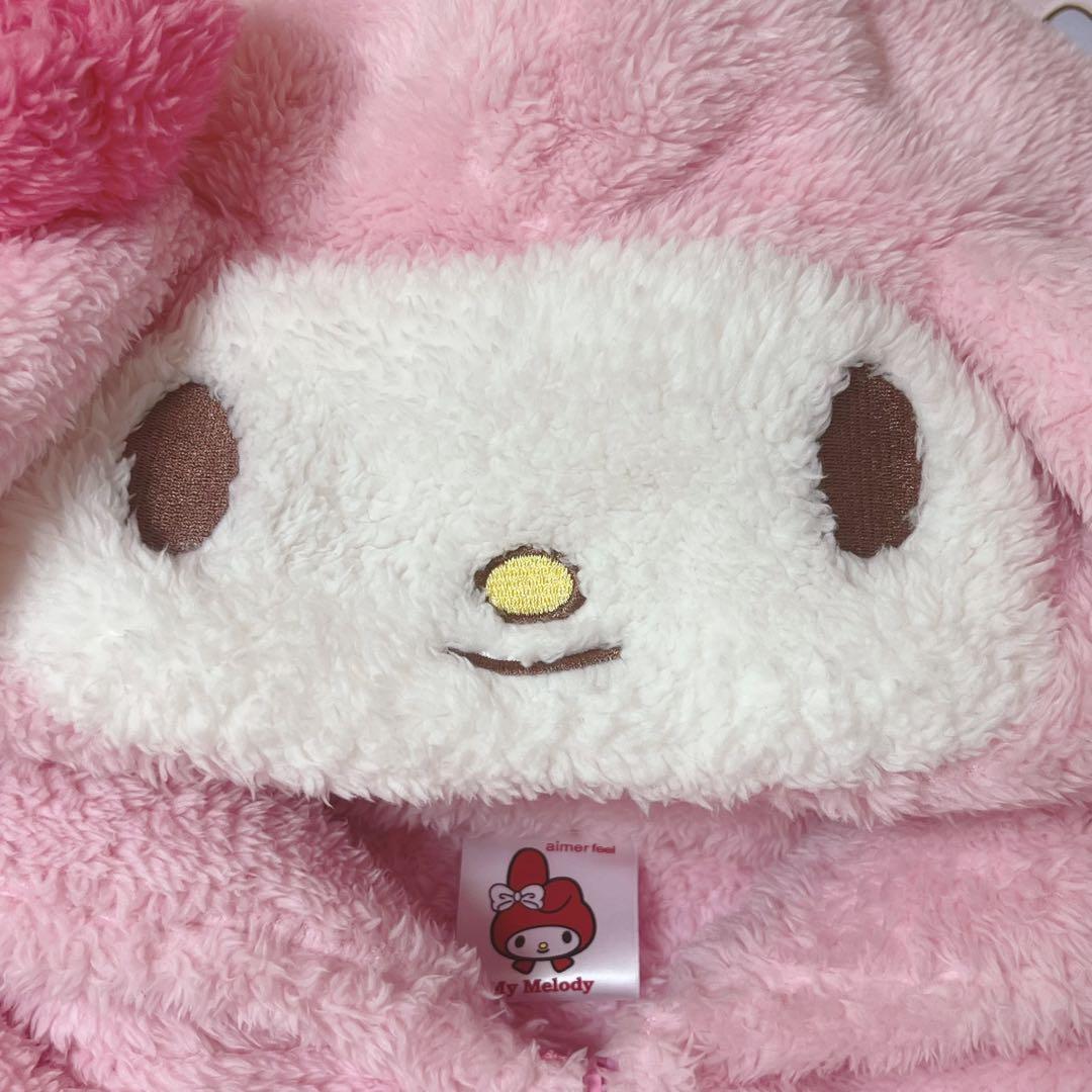 美品　激レア　エメフィール×マイメロコラボ　ルームウェア　モコモコパーカー　上着