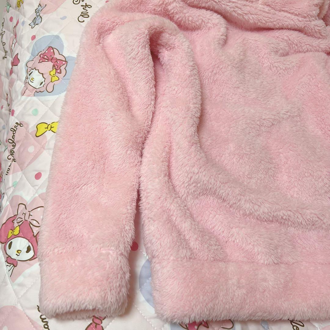 美品　激レア　エメフィール×マイメロコラボ　ルームウェア　モコモコパーカー　上着