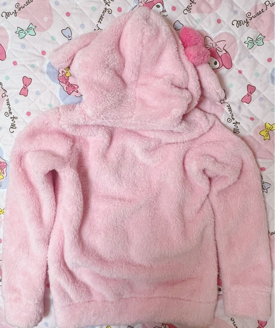 美品　激レア　エメフィール×マイメロコラボ　ルームウェア　モコモコパーカー　上着
