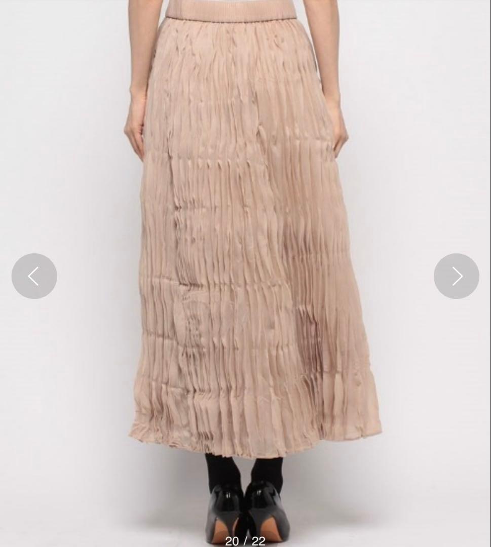 ✨美品✨LOULOU WILLOUGHBY オーガンジーツイストプリーツスカート