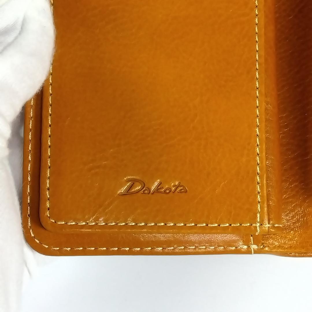 【未使用・廃盤品】 希少 ダコタ フィオラ 折り財布 マスタード Dakota