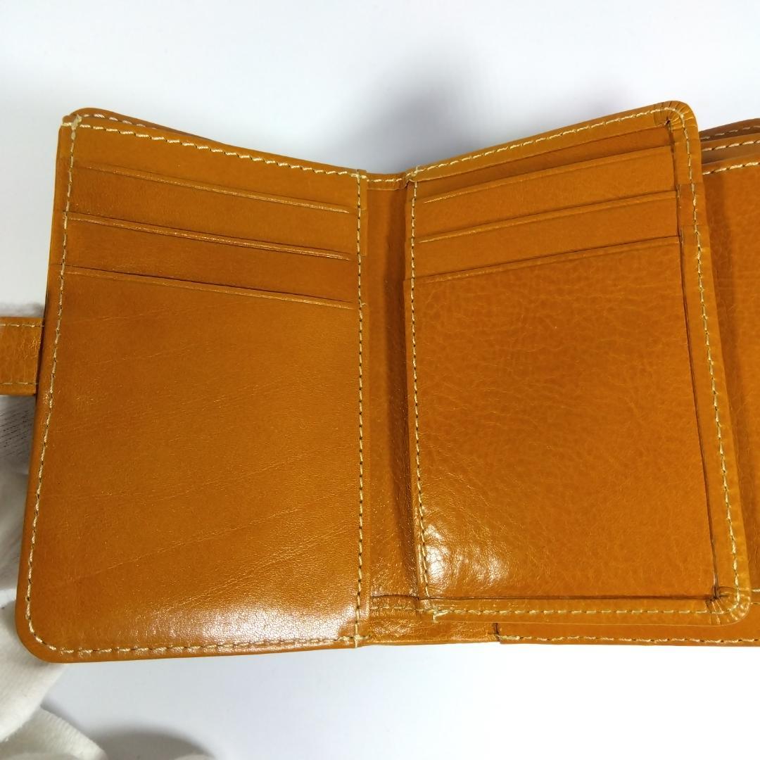 【未使用・廃盤品】 希少 ダコタ フィオラ 折り財布 マスタード Dakota