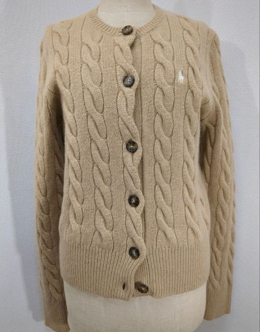 POLO Ralph Lauren カシミヤケーブルニットカーディガン